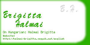 brigitta halmai business card